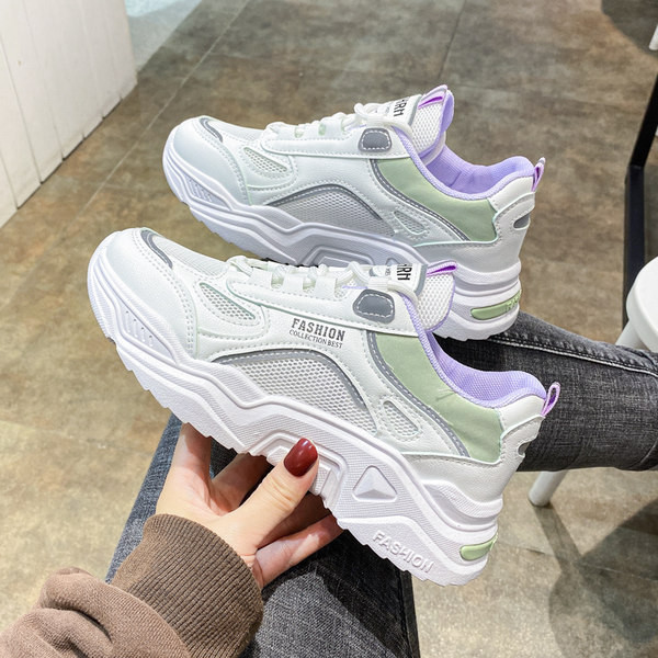 Jauns sieviešu ikdienas kedu modelis ar tīkliņiem - trīs krāsas