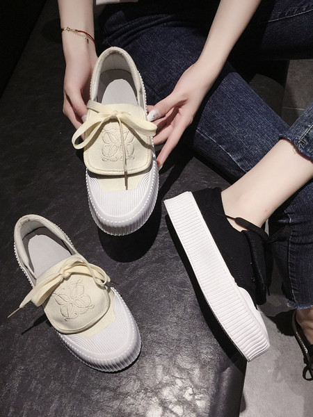 Tenisi casual dama cu talpa de 4 cm