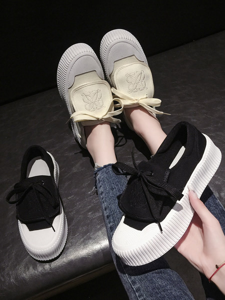 Tenisi casual dama cu talpa de 4 cm