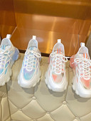 Tenisi dama respirabili cu sireturi si platforma de 5,5 cm