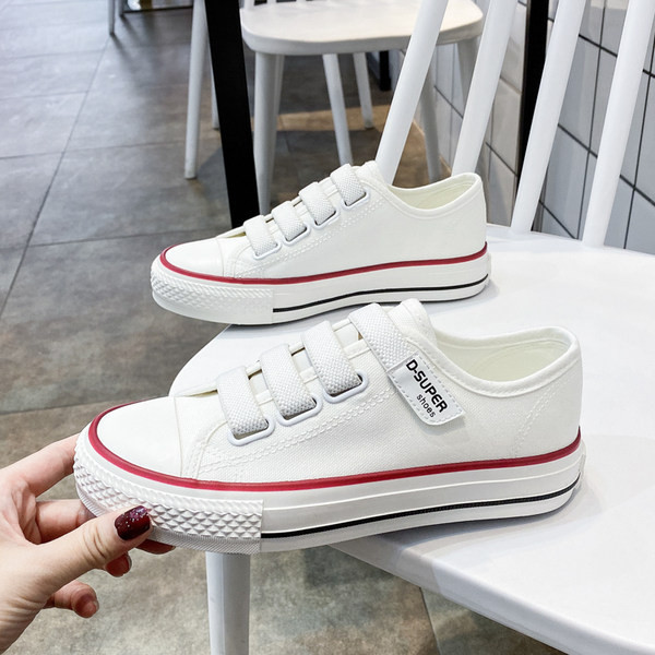 Casual γυναικεία αθλητικά παπούτσια με υφάσμα και  velcro