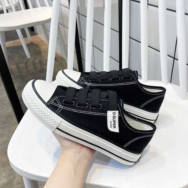 Casual γυναικεία αθλητικά παπούτσια με υφάσμα και  velcro