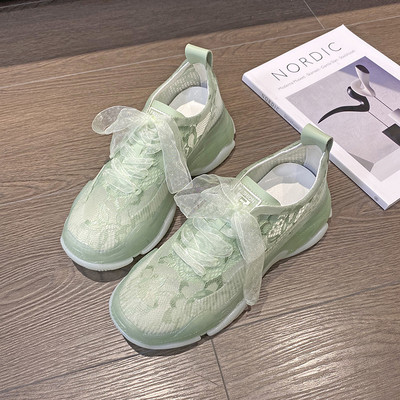 Sieviešu mežģīņu kedas ar 6 cm platformu