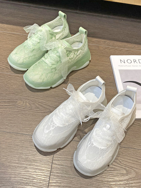 Sieviešu mežģīņu kedas ar 6 cm platformu