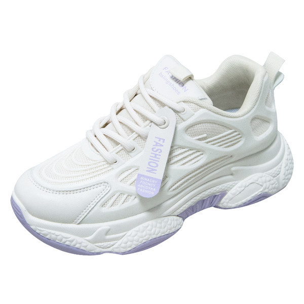 Ikdienas sieviešu kedas ar mežģīnēm un raupju zoli - divas krāsas