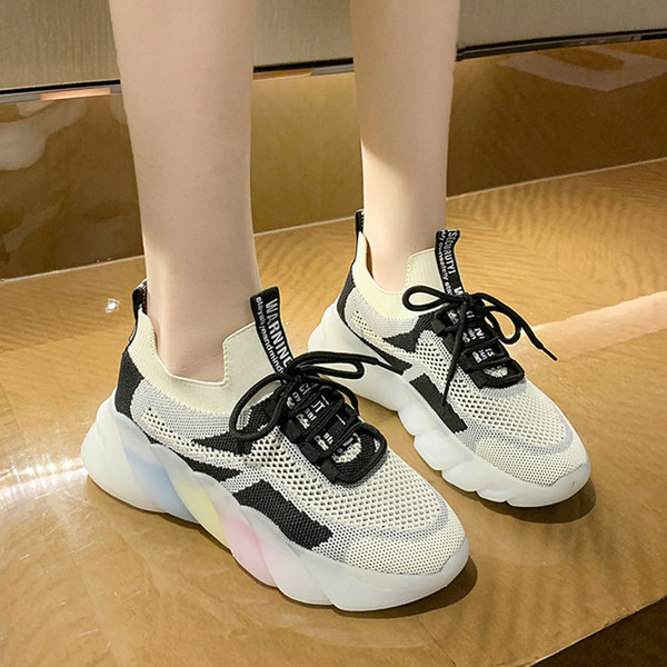 Sieviešu tekstila kedas ar krāsainu silikona zoli