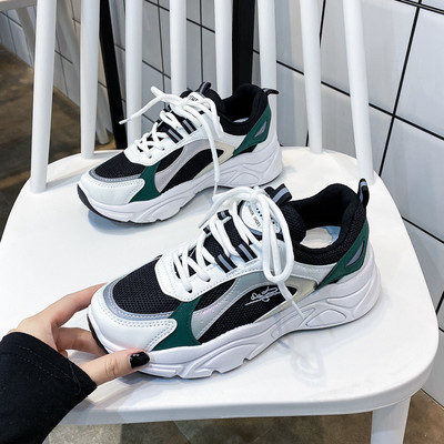 Tenisi casual dama cu sireturi si plase