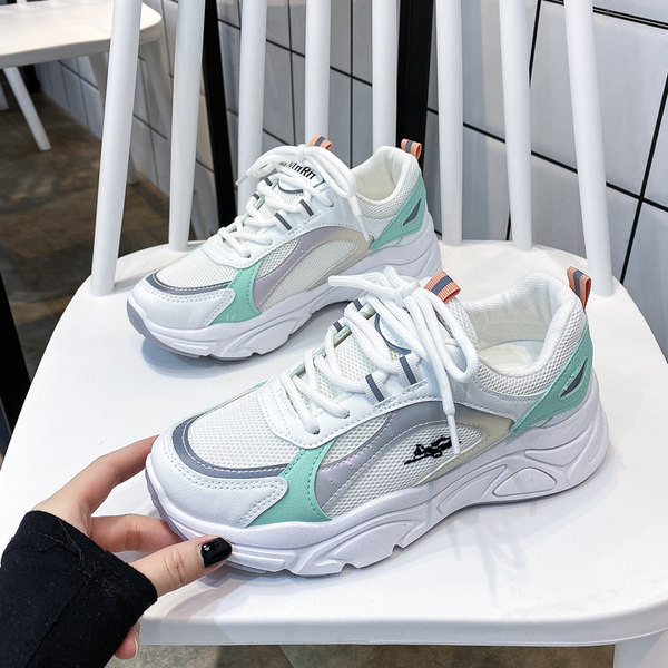 Tenisi casual dama cu sireturi si plase