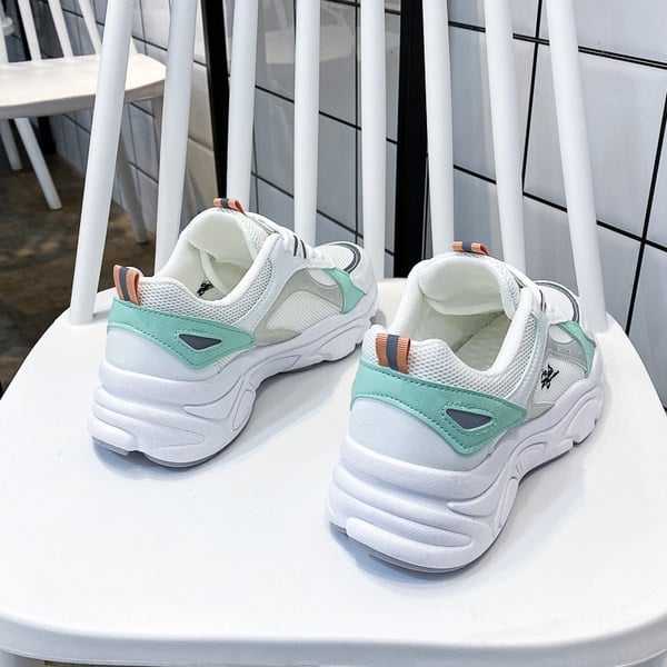 Tenisi casual dama cu sireturi si plase