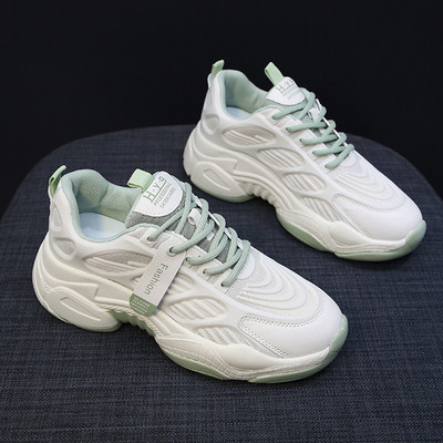 Modernas ikdienas mākslīgās ādas kedas ar raupju zoli