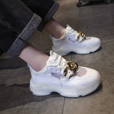 Sieviešu kedas ar metāla apdari un 6 cm platformu