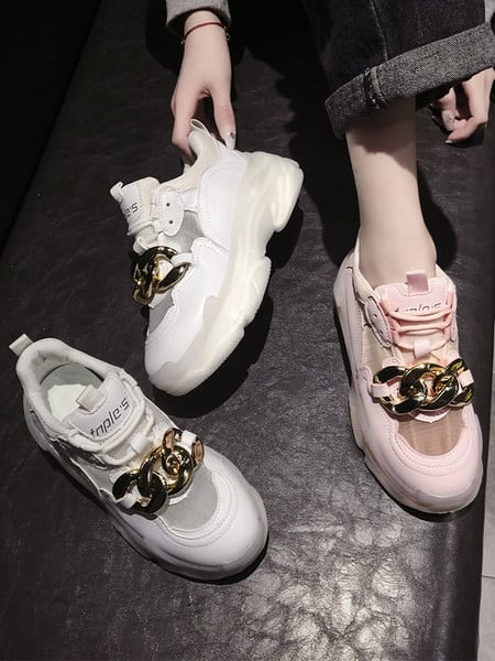 Sieviešu kedas ar metāla apdari un 6 cm platformu