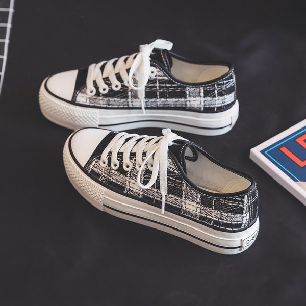 Tenisi dama casual din material textil cu talpa groasa