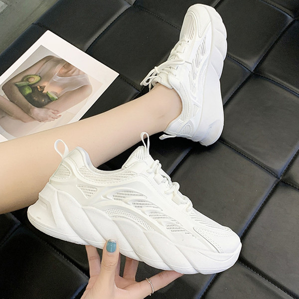 Adidași pentru sport și viața de zi cu zi cu talpă înaltă și aspră