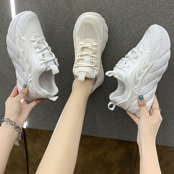 Adidași pentru sport și viața de zi cu zi cu talpă înaltă și aspră