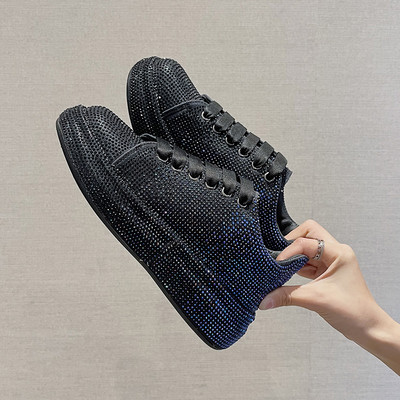 Model nou de adidasi de dama cu cravate si pietre - mai multe culori