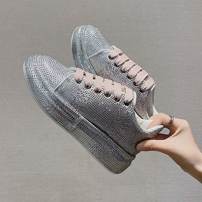 Model nou de adidasi de dama cu cravate si pietre - mai multe culori