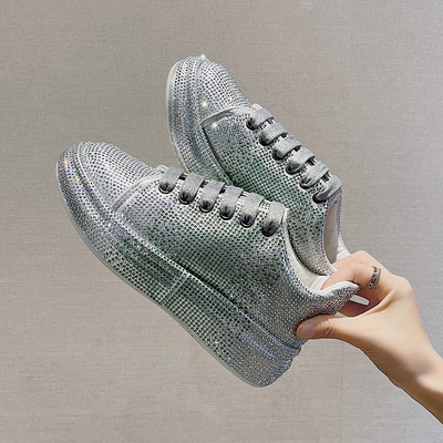 Model nou de adidasi de dama cu cravate si pietre - mai multe culori