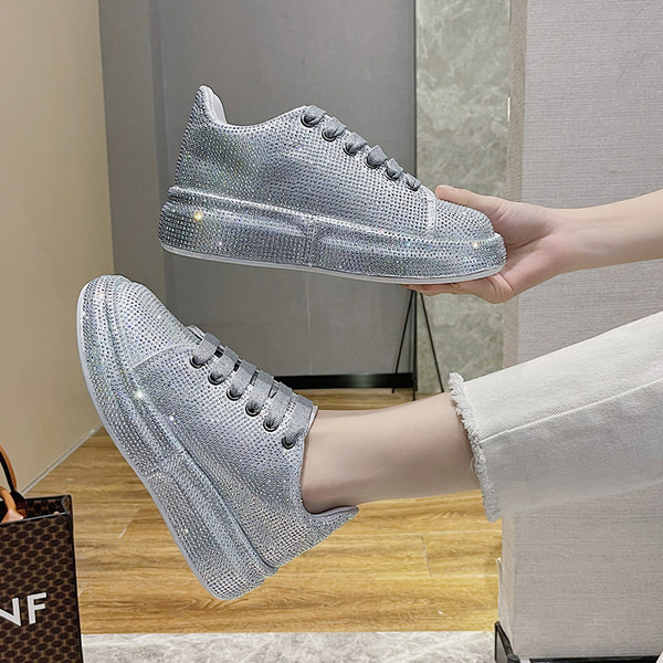 Model nou de adidasi de dama cu cravate si pietre - mai multe culori