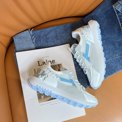 Casual γυναικεία αθλητικά παπούτσια με πλέγμα και επίπεδη σόλα