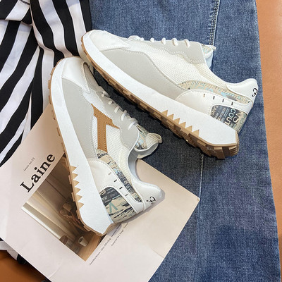 Casual γυναικεία αθλητικά παπούτσια με πλέγμα και επίπεδη σόλα