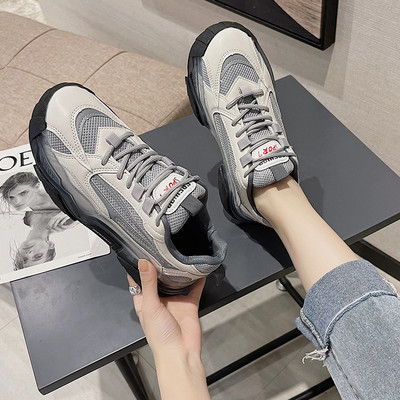 Tenisi casual dama in trei culori cu sireturi