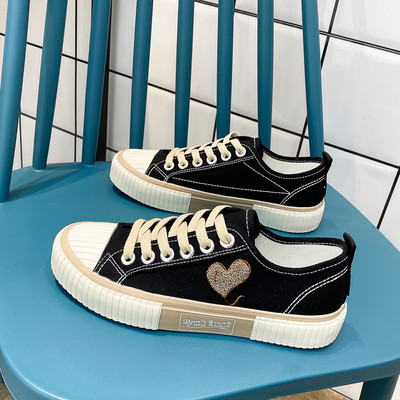 Jauns sieviešu audekla kedu modelis ar sirsniņu divās krāsās