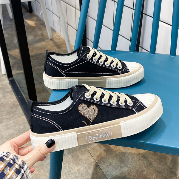 Jauns sieviešu audekla kedu modelis ar sirsniņu divās krāsās