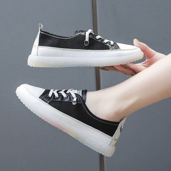 Sieviešu tenta kedas ar mežģīnēm un plakanu zoli