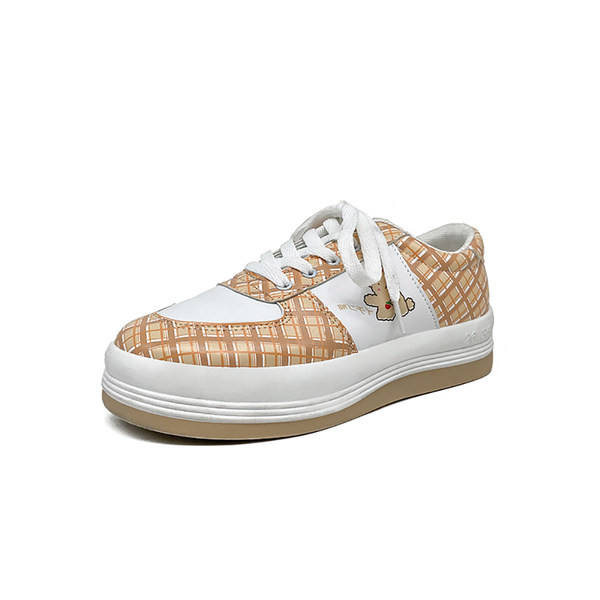 Ikdienas sieviešu kedas ar lācīša aplikāciju