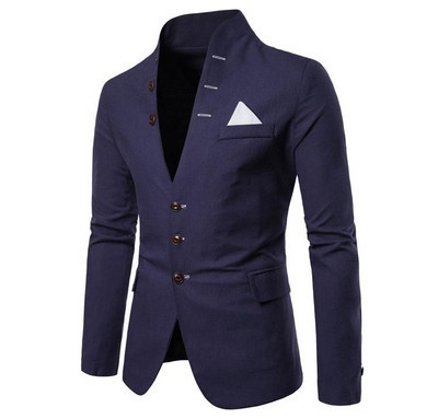 Stilīgs vīriešu jakas modelis ar pogām