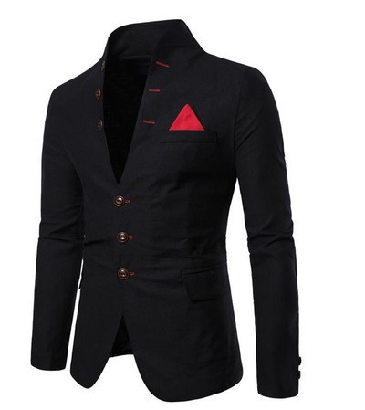 Stilīgs vīriešu jakas modelis ar pogām