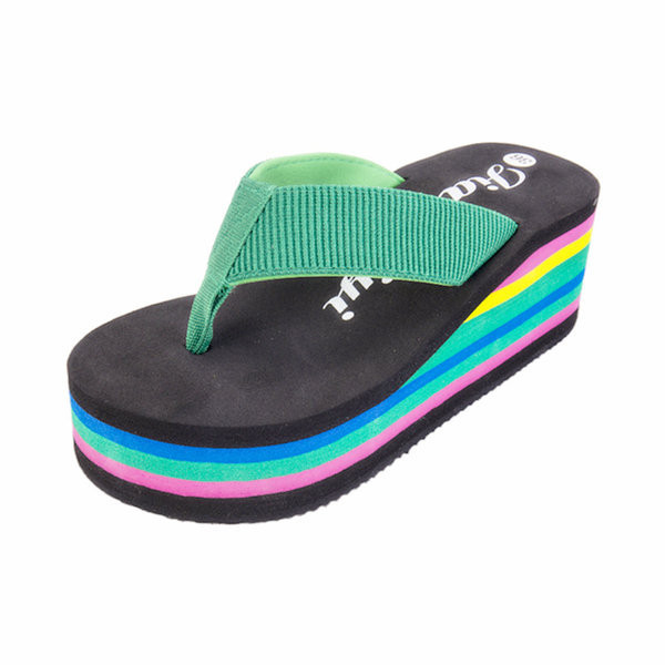 Laisvalaikio moteriškos šlepetės su aukšta 6,3 cm platforma – dviejų modelių