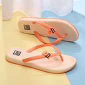 Șlapi antiderapante pentru femei cu element 3D