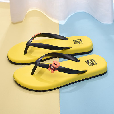 Șlapi antiderapante pentru femei cu element 3D