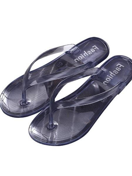 Papuci de damă din silicon cu talpă plată - între degete