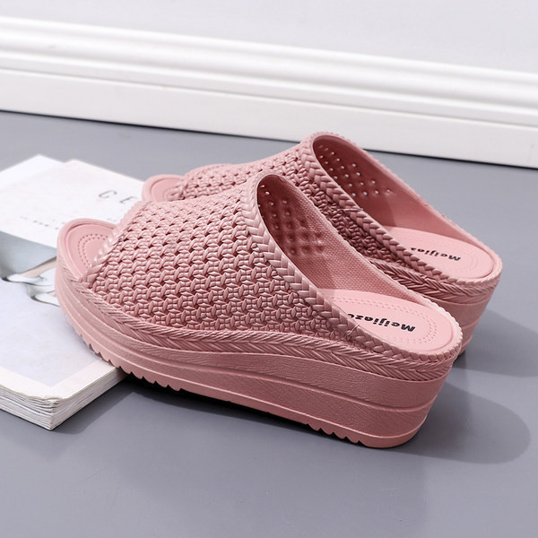 Ikdienas sieviešu čības ar platformu vairākās krāsās