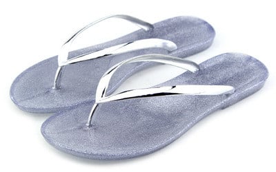 Caurspīdīgas silikona flipas pludmalei