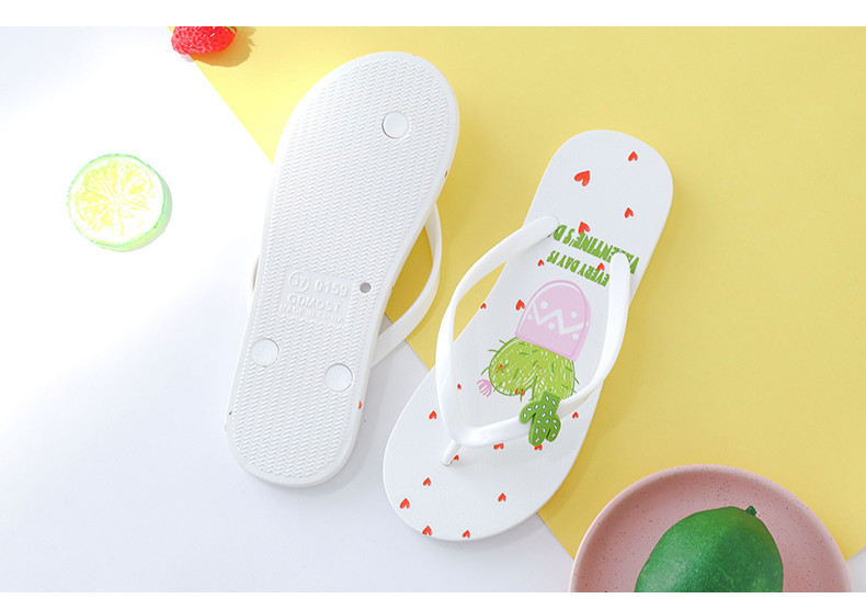 Papuci de plajă pentru femei între degete cu talpă plată