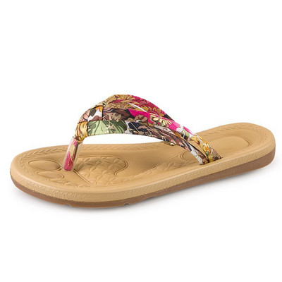 Papuci casual cu curea textila si elemente 3D