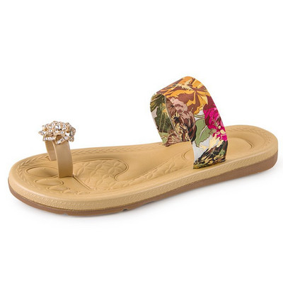 Papuci casual cu curea textila si elemente 3D