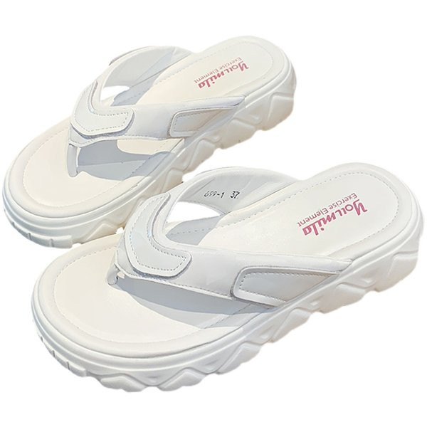 Papuci casual cu talpă înaltă și aspră