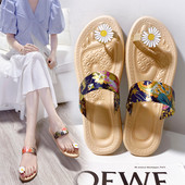 Sieviešu čības ar gumijas zoli un tekstila siksnu