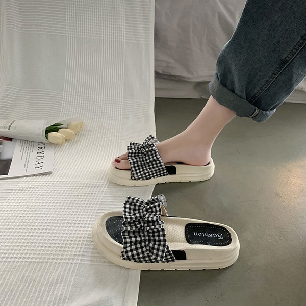 Papuci casual dama cu puncte cu bucle in trei culori