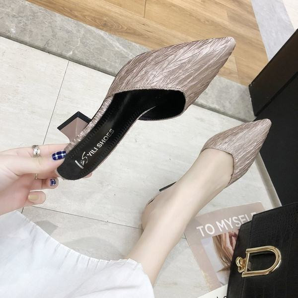 Papuci moderni de dama ascutit cu toc 6 cm