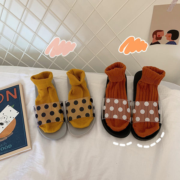 Sieviešu silikona čības ar punktveida zolēm