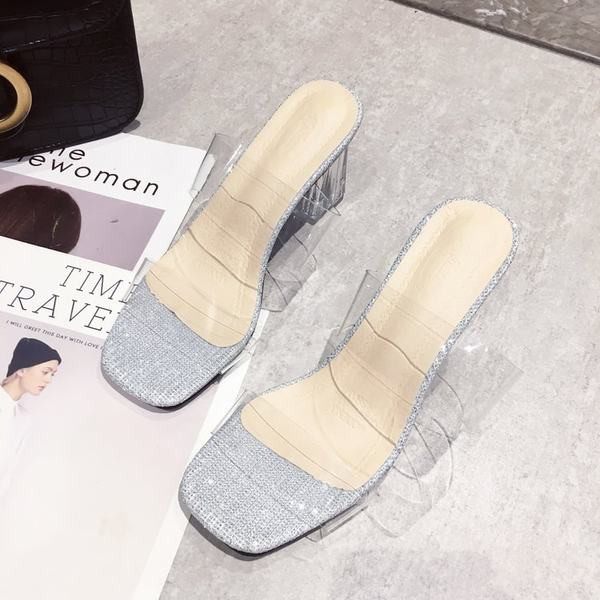 Modernas sieviešu čības ar biezu papēdi - 7,5 cm