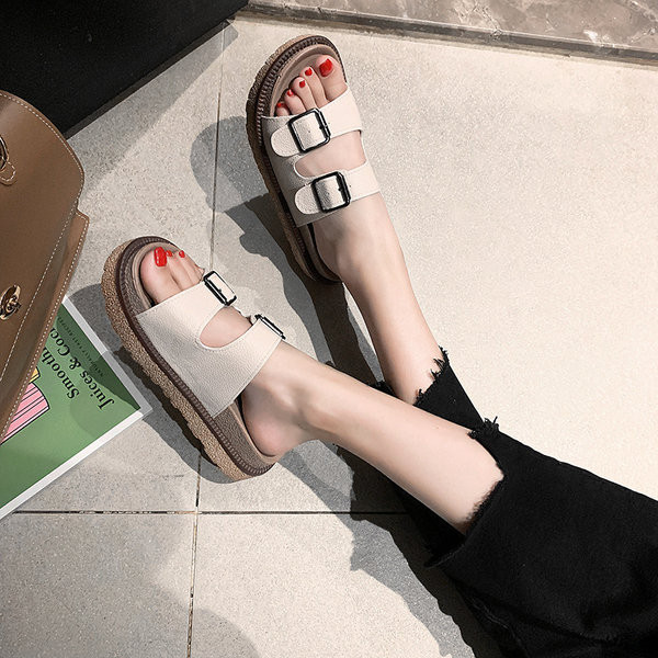 Jauns sieviešu čību modelis no eko ādas ar sprādzēm trīs krāsās