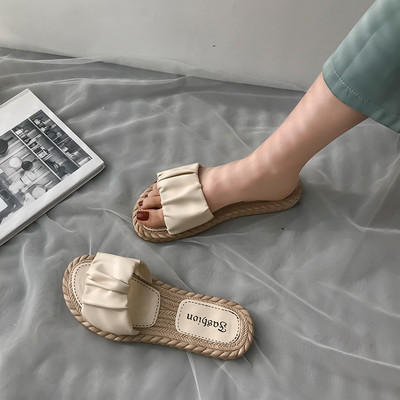 Sieviešu ikdienas čības ar plakanu zoli-eko ādu