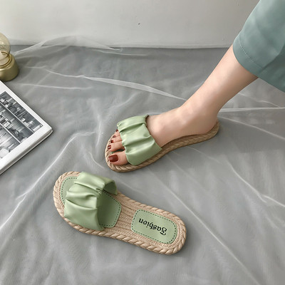 Sieviešu ikdienas čības ar plakanu zoli-eko ādu